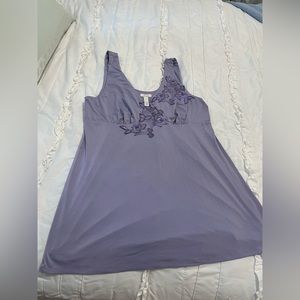 Soma lace tank top (lilac) size large